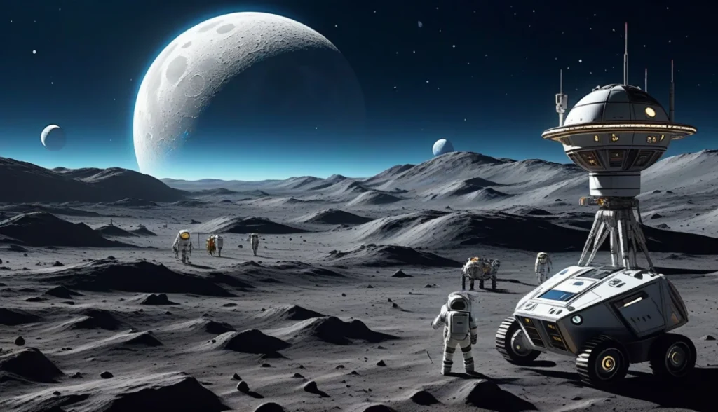 Impacto da Lua Nova no espaço