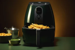 Airfryer custo benefício preparando batatas fritas douradas e crocantes na cozinha