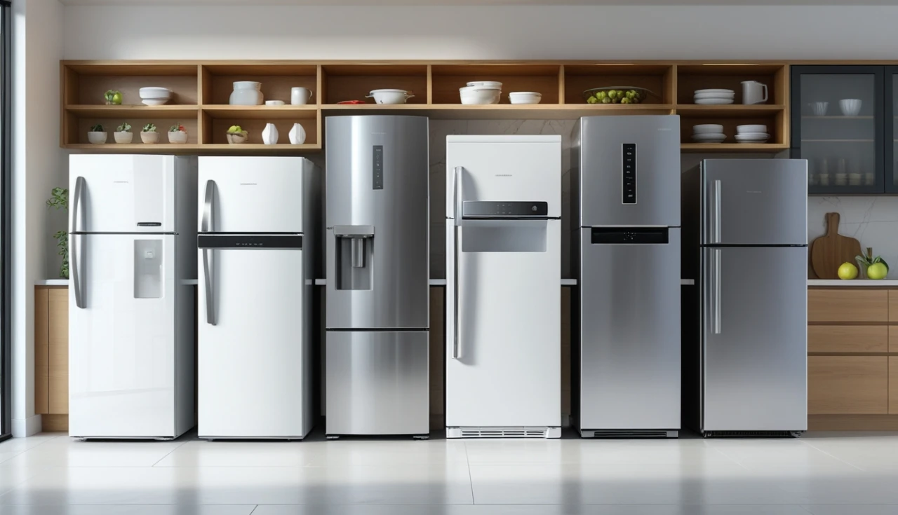 As 5 melhores geladeiras frost free de 2025 lado a lado em cozinha moderna para comparação de modelos